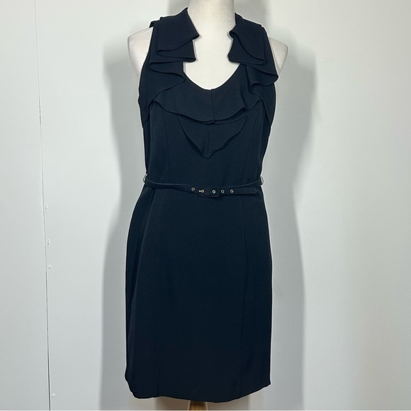 Sharagano Dresses & Skirts - Sharagano Vintage  Blue Ruffle Dress 8P
